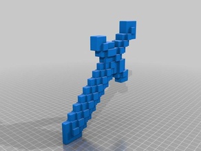 minecraft sword toys games 3d print model - Mito3D