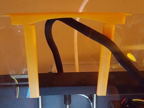 qidi tech acrylique couvercle d'imprimante extrudeur fil protecteur redresseur 3d pièces cas côté 3d print model - Mito3D