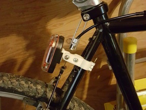 ancora un'altra bici leggera monte di sostituzione parti bicicletta luce della del openscad sicurezza posteriore 3d print model - Mito3D