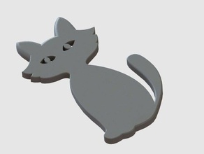 cat signs logos 3d logo 3d print model - Mito3D