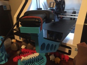 robo 3d bed mounted camera arm printer parts mount robo3d 3d print model - Mito3D