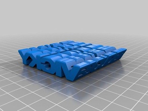 meu personalizados dois palavra escultura esculturas 3d print model - Mito3D