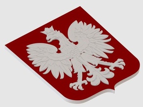 manteau des bras de la pologne signes les logos aigle 3d print model - Mito3D