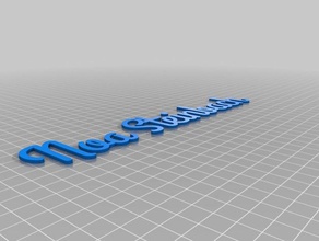 noa name only signs logos customized 3d print model - Mito3D