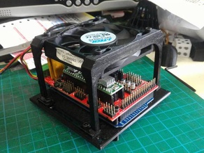 2020 extrusion printer driver fan57cm 3d parts 3d print model - Mito3D
