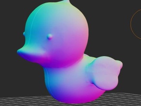 ducky Dekor Tier Vogel Gummi-Ente sculptgl Spielzeug 3d print model - Mito3D