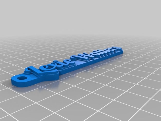 lexie i portachiavi personalizzato 3D print model - Mito3D