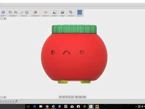 tiny bottle tomato organization cute desk organizer holder household little toy 3d print model - Mito3D