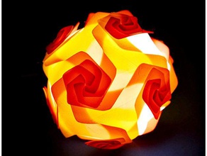 nylon filament-puzzle-Lampenschirm Dekor 3d-Druck-nylon flashforge Blume Lampenschirm 3d print model - Mito3D