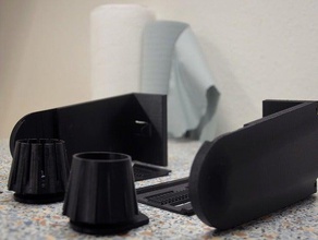 holder paper towels kitchen dining tool towel spool workroom workshop 3d print model - Mito3D