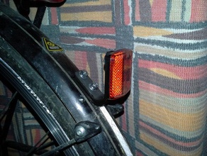 vélo réflecteur garde-boue support sport à l'extérieur 3d print model - Mito3D