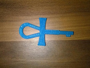 yu-gi-oh Relikt-Schlüssel Schlüsselanhänger ankh 3d print model - Mito3D
