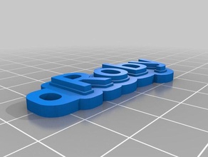 roby llavero llaveros personalizado 3d print model - Mito3D
