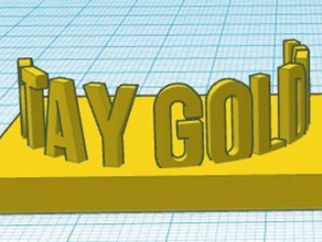 stay golden statue 3d printing 3d print model - Mito3D