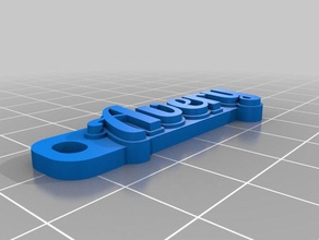avery keychains customized 3d print model - Mito3D