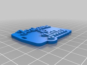 keychain jpgall josiane julia keychains customized 3d print model - Mito3D