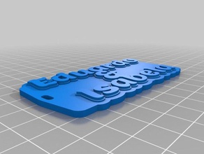 keychain jpgall eduardo isabela keychains customized 3d print model - Mito3D