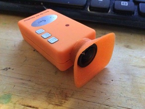 runcamhd sunshade square camera stand lens protection radio control video 3d print model - Mito3D