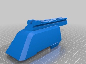 lazer ltar basit kapak etiketi oyuncak oyun aksesuarlar blaster nerf 3d print model - Mito3D