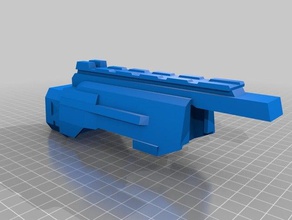 lazer tag ltar remplacement de la couverture nerf stock pièce jointe jouet jeu accessoires laser 3d print model - Mito3D
