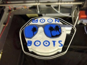 moon boots aimant 2d art djs maison les moon-boots 3d print model - Mito3D