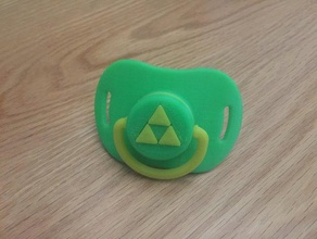 tri-force pacifier accessories adult tri force 3d print model - Mito3D