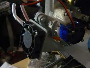 rp3d pangu i3 bras de montage ventilateur refroidissement du conduit l'imprimante pièces 3d print model - Mito3D