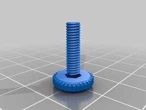 m4 round bolt parts customized 3d print model - Mito3D