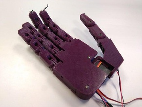 dextra robótica bionic mão prótese 3d print model - Mito3D