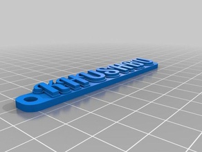 khushbu 9c Schlüsselanhänger angepasst 3d print model - Mito3D