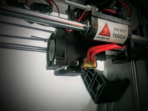 40mm Lüfter shroud robo 3d-hotend Drucker Teile montieren extruder-fan hexagon heißen Ende robo3d 3d print model - Mito3D