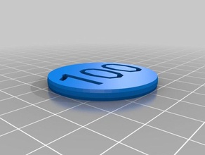 100 chip outros personalizado 3d print model - Mito3D