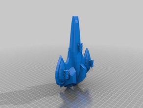blarg starfighter sabit ratchet clank diğer makeprintable 3d print model - Mito3D
