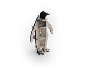 pingouin 3d-puzzle cnclaser les animaux 3d print model - Mito3D
