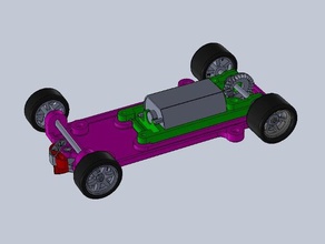 mazda mx-r01 group le mans slot car pod chassis toys games 3d print model - Mito3D