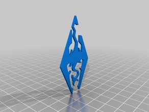 skyrim logo 3d printing bethesda video game 3d print model - Mito3D