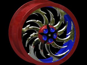 wheel 9 automotive 3d print model - Mito3D