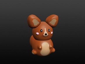 fox hayvanlar chibi'nin sevimli 3d print model - Mito3D