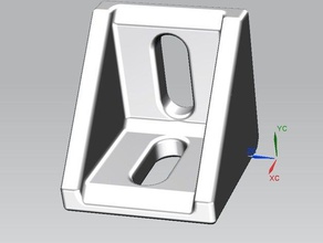 supporto angolare per profilato alluminio 30x30 mm staffa di montaggio in sezioni 30 strumenti codi-3d codi3d profilo stebo 3d print model - Mito3D