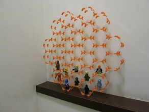 kleine hex Regal Minifiguren - Organisation lego 3d print model - Mito3D