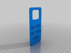 porta etiqueta de meninos passar do agregado familiar personalizado 3d print model - Mito3D