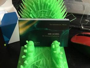 Visitenkartenetui game thrones eiserne Thron bekam office 3d print model - Mito3D