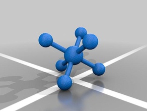 jack sif6 molecule other 3d print model - Mito3D