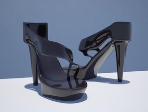 wescott tacco alto scarpa moda 23 stampa 3d stampabile i tacchi ad alta risoluzione design per la scarpe ultimaker da donna 3d print model - Mito3D