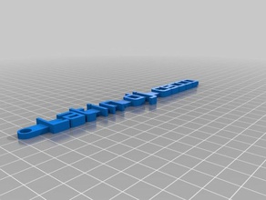 il mio messaggio personalizzato portachiavi organizzazione 3d print model - Mito3D