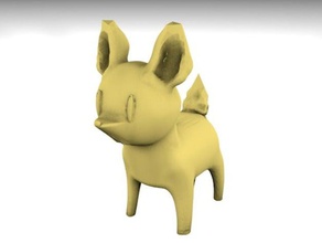 simple deer doe animals 3d print model - Mito3D