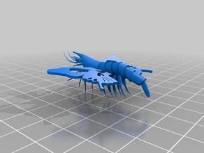 farfalle gamberi animali ali di farfalla krill gioco parole silly 3d print model - Mito3D