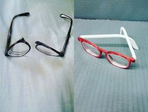 glasses frames lenses prescription 3d print model - Mito3D