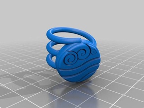 avatar four nations rings air nomads earth kingdom fire nation legend korra last airbender water tribe 3d print model - Mito3D