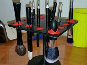 makeup brushes organizer bathroom holder 3d print model - Mito3D